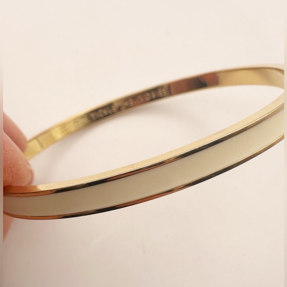 Kate Spade New York Tickle the Ivories Bangle Bracelet Preppy Minimalist Jewelry - Picture 9 of 10